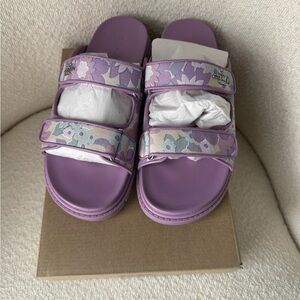 Coach “Lilly” Two-Band Floral Sport Sandal